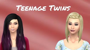 Sims 4 Create-A-Sim // Teenage Twin Sisters