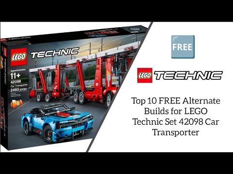 LEGO Technic 42098 Car Transporter unboxing, speed build and detailed  review 