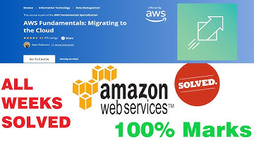 AWS Fundamentals: Migrating to the Cloud - Full Solved [All Weeks] || Coursera Pro Certificate |2020