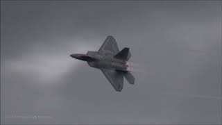 F-22 Raptor Demonstration @ 2018 Air Power Over Hampton Roads (Friday Twilight) - Vapor Fest!