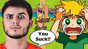 I FORCED Clash Royale Pros to Coach Me