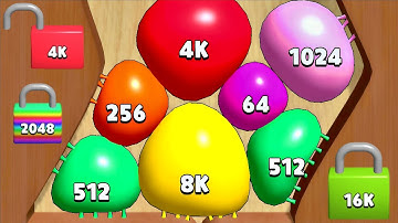 Blob Merge 3D - Slowly Level Up Satisfying ASMR Gameplay | ( Cube Arena 2048 )