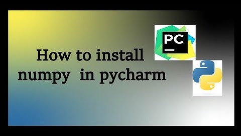 How to Install numpy package on pycharm IDE 2022