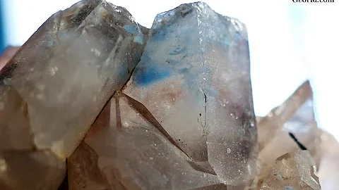 Rare Papagoite on Quartz from South Africa