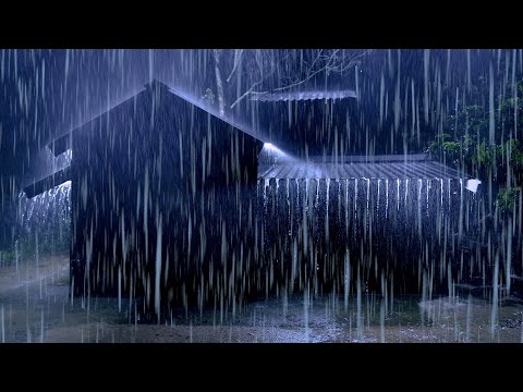 FALL ASLEEP FAST in MINUTES with Torrential Rain on Metal Roof & Powerful Thunder Sounds at Night #3