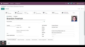 Odoo 14 | Create/update a Contact