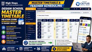 Part 5: Designing School Master Timetable|Scheduling Lessons