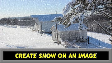 How To Create Snow With Gimp
