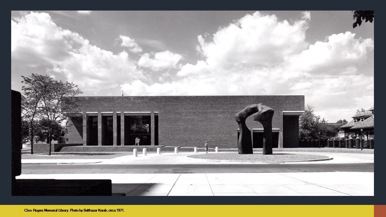 Dedication of Cleo Rogers Memorial Library