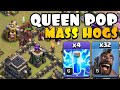 NEW STRATEGY TH9 Queen Pop MASS HOGS! TH9 Golden Cup Tournament | Best TH9 Attack Strategies in CoC