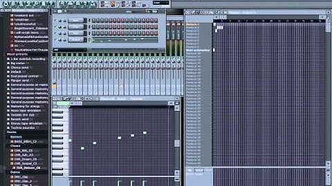 How to stretch or compress your pattern piano roll or song playlist window in FL Studio.avi