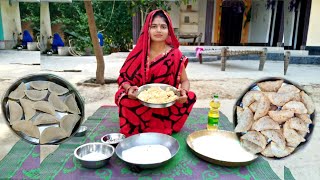 #लॉकडाउन में कुछ मीठा हो जाये || Gujiya (गुजिया) Recipe | Indian Village Style by Manisha