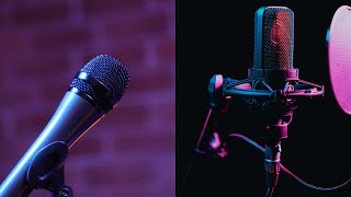 الفرق بين الميكروفون المكثف Condenser Microphone و  الميكروفون الديناميكي Dynamic Microphone