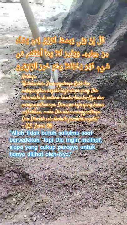 sedekah - QS. Saba' 39 - quotes