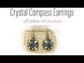 Leah's Crystal Compass Earrings