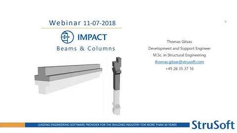 Webinar - IMPACT for AutoCAD - Beam & Column 11-07-2018 - Precast Concrete Software