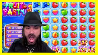 FRUIT PARTY 2 juicy win by ROSHTEIN - Best Of Slot Highlights#1 screenshot 4