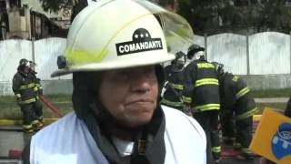 VORAZ INCENDIO DESTRUYO CASONA DESHABITADA DEL EJERCITO DONDE FUNCIONO LA DINA EN MAGALLANES