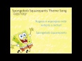 SpongeBob SquarePants Letra Lyrics European Portuguese Portugues Portugal Letra