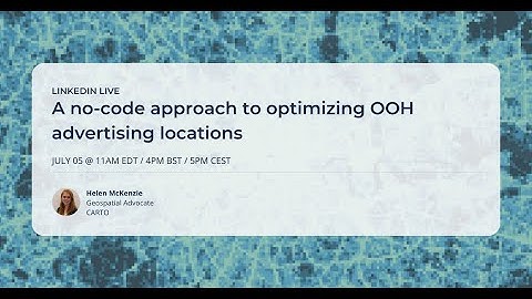 A no-code approach to optimizing OOH advertising locations
