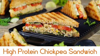 High Protein Chickpea Sandwich / हाई प्रोटीन चिकपिया सैंडविच by Yum 791 views 3 days ago 3 minutes, 10 seconds
