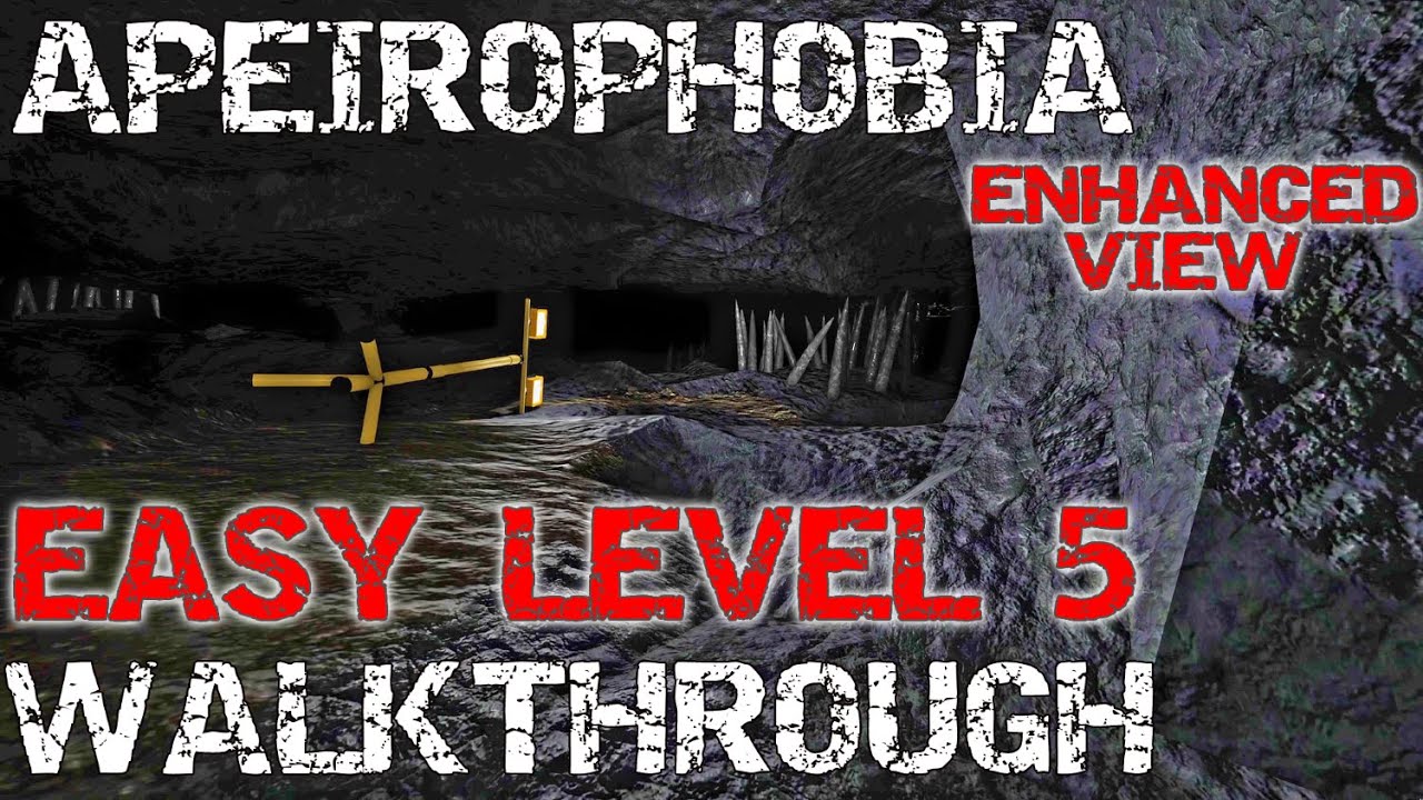 APEIROPHOBIA ROBLOX LEVEL 5 WALKTHROUGH (CAVE SYSTEM) BRIGHTENED
