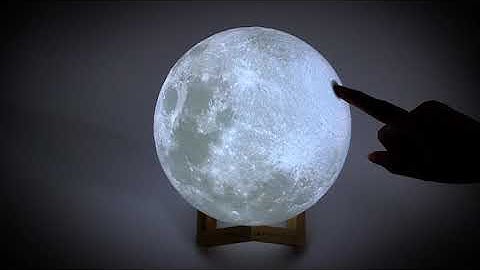 CPLA Seamless 3D LED Lunar Lamp 7.1" with Touch Control