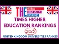 Times higher education rankings 2023 uk university rankings