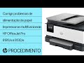 Corrigir problema de alimentação de papel | Multifuncionais HP OJ Pro 8120/e, 8130/e | HP Support