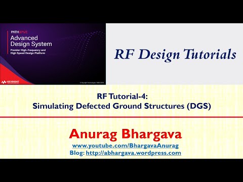 RF Design-4: Simulating Defected Ground Structure (DGS) in ADS