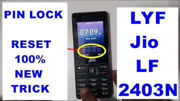 LYF Jio LF 2403N Hard Reset And Pin Lock Reset Eazy Work