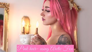 Dying my hair with Arctic Fox virgin pink + fading process
