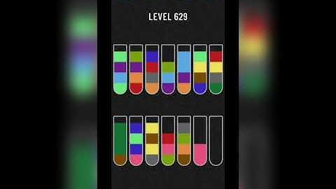 Water sort puzzle level 629
