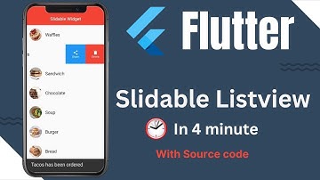 flutter listview slider with source code