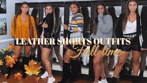 HOW TO STYLE LEATHER SHORTS FOR FALL | 6 Outfit Ideas | MELINDA BROOKE