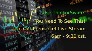 ThinkorSwim Stock Alert Scanner and Scripts PreMarket Live Stream
