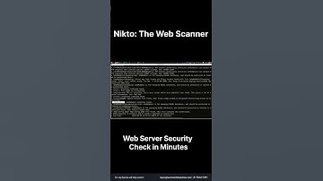 Nikto: The Web Scanner – Web Server Security Check in Minutes #nikto #ethicalhacking #kalilinux