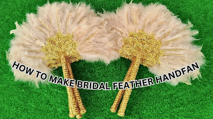 How to make Bridal Handfan or Fan Feathers #bridal #turban #trending #handfan