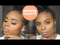 Morphe 35o palette makeup look with nude lip  tianaawoah