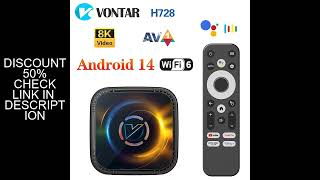 VONTAR H728 Android 14 TV Box Allwinner H728 Octa Core Cortex A55 Support 8K Video 4K 1000M LAN Wifi