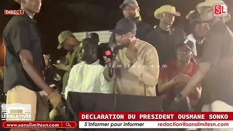 Intégralité du Discours de Sonko à l’École Normale après les @tt@ques subies par ses partisans
