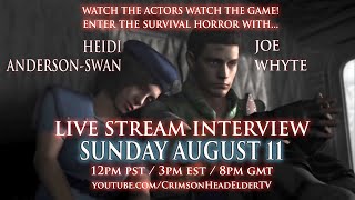 Resident Evil livestream with Actors Joe Whyte & Heidi Anderson-Swan #3