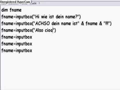 Vbs programmieren lernen part 1/2