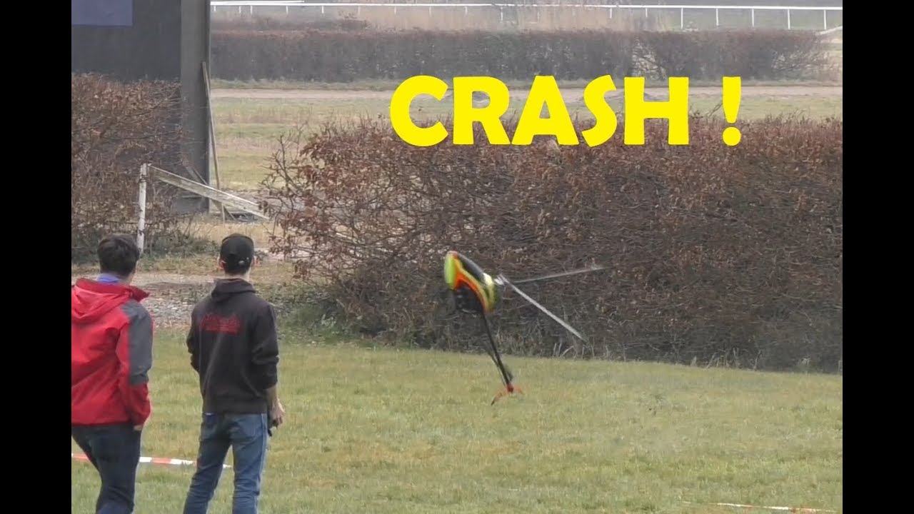 Rotor Live 2018 - Crash with Mirko Cesena and his Mikado Logo 700