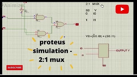 proteus simulation of 2:1 mux