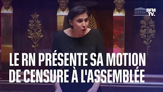 Le Rassemblement National présente sa motion de censure à l'Assemblée