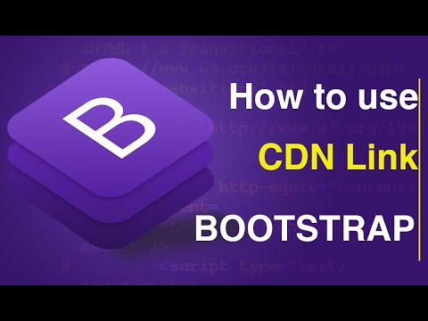 bootstrap 4 cdn  Update New  How to use CDN link Bootstrap in HTML webpage | HTML पेज के साथ CDN Links  लिंक करें...