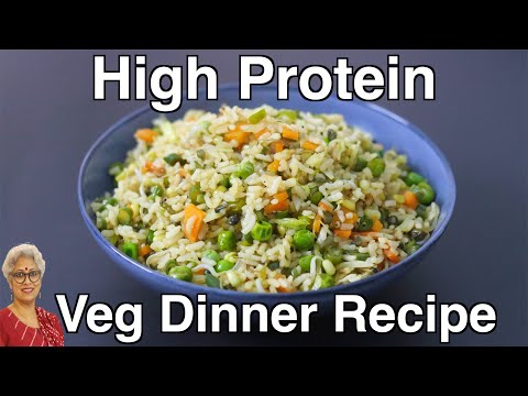 High Protein Dinner For Weight Loss - Sprouts Veg Fried Rice Recipe - Healthy Vegan Recipes