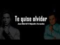 Juan Gabriel y Alejandro Fernadez    Te quise olvidar con letra