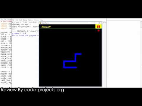 Snake Game In PYTHON With Source Code | Source Code & Projects